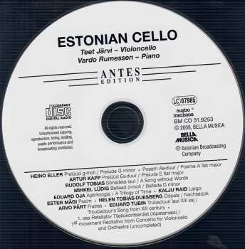 CD Teet Järvi: Estonian Cello
