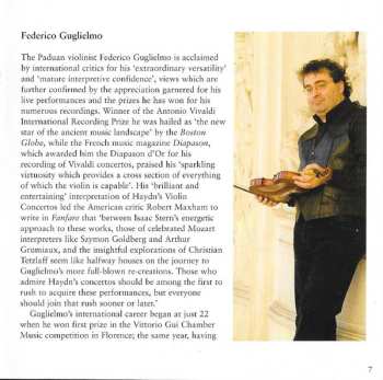 CD Federico Guglielmo: 12 Fantasias For Solo Violin