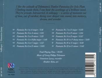 CD Georg Philipp Telemann: Soliloquy - Telemann Solo Fantasias