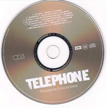 3CD Téléphone: Platinum Collection - Trois CD