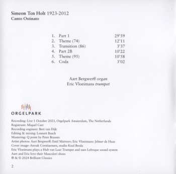 CD Simeon ten Holt: Canto Ostinato DLX