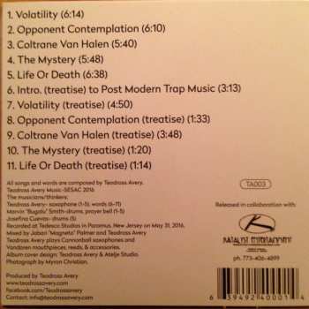 CD Teodross Avery: Post Modern Trap Music