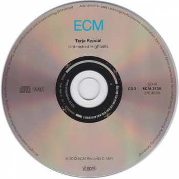 3CD/Caja Terje Rypdal: Odyssey In Studio & In Concert