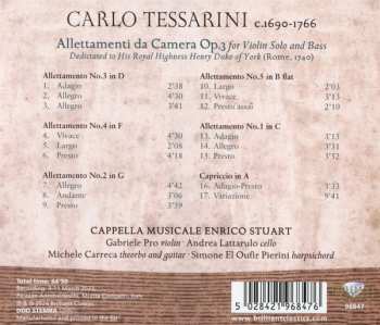 CD Cappella Musicale Enrico Stuart: Allettamenti Da Camera (Roma, 1740) For Violin Solo And Bass