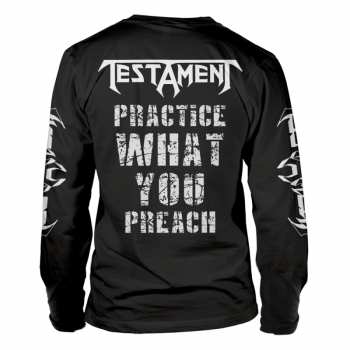 Mercancía Testament: Tričko S Dlouhým Rukávem Practice What You Preach S