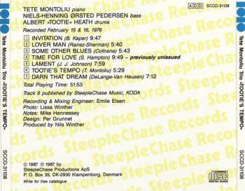 CD Tete Montoliu Trio: Tootie's Tempo