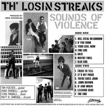 LP Th' Losin Streaks: Sounds Of Violence