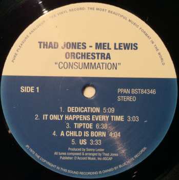 LP Thad Jones & Mel Lewis: Consummation LTD