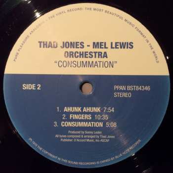 LP Thad Jones & Mel Lewis: Consummation LTD