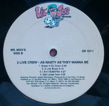 2LP The 2 Live Crew: As Nasty As They Wanna Be