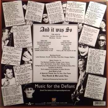 LP The Adicts: And It Was So!