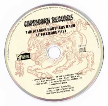 CD The Allman Brothers Band: The Allman Brothers Band At Fillmore East