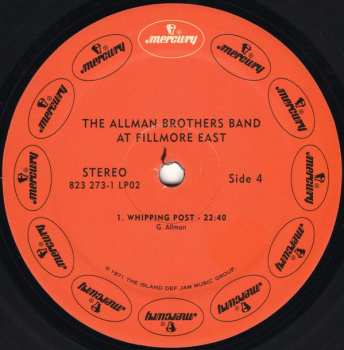 2LP The Allman Brothers Band: The Allman Brothers Band At Fillmore East