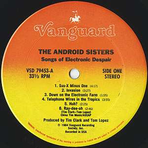 LP The Android Sisters: Songs Of Electronic Despair