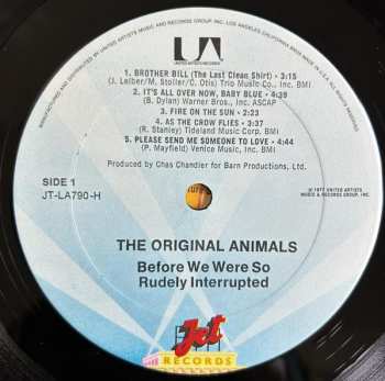 LP The Animals: Before We Were So Rudely Interrupted