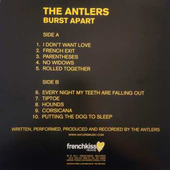 LP The Antlers: Burst Apart LTD