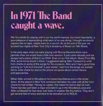 2CD The Band: Live At The Academy Of Music 1971 (The Rock Of Ages Concerts)