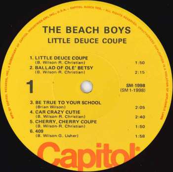 LP The Beach Boys: Little Deuce Coupe