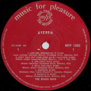 LP The Beach Boys: The Beach Boys