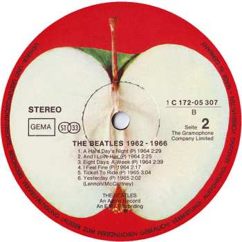 2LP The Beatles: 1962-1966