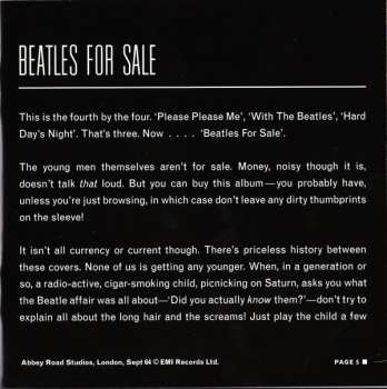 CD The Beatles: Beatles For Sale DLX | LTD