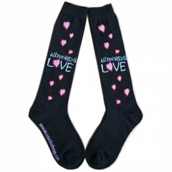 Merch The Beatles: Mujeres Knee High Socks All You Need Is Love 
