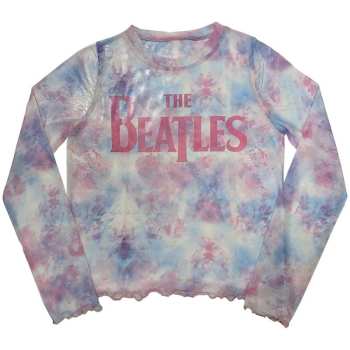 Merch The Beatles: Mujeres Long Sleeve Camiseta Drop T Logo The Beatles