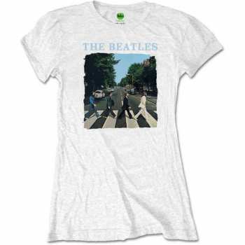 Merch The Beatles: Mujeres Camiseta Abbey Road & Logo The Beatles 