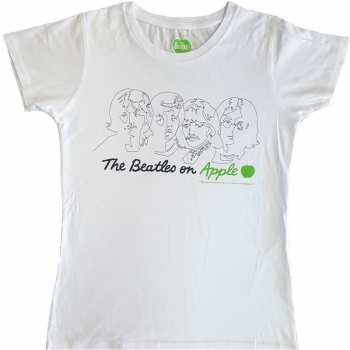 Merch The Beatles: Mujeres Camiseta On Apple 