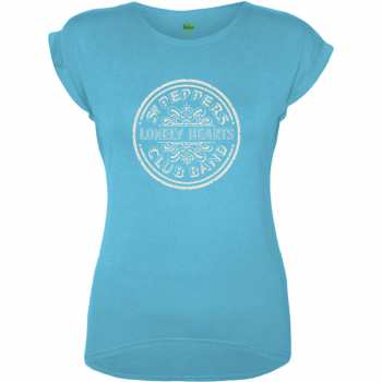 Merch The Beatles: Mujeres Camiseta Sgt Pepper Drum 