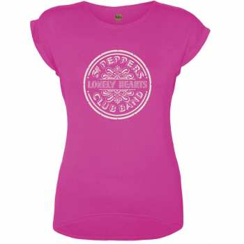 Merch The Beatles: Mujeres Camiseta Sgt Pepper Drum 