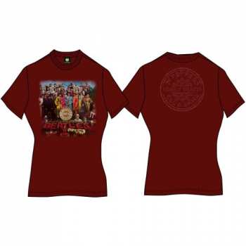 Merch The Beatles: Mujeres Camiseta Sgt Pepper 