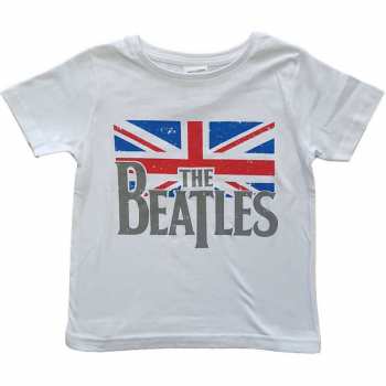 Merch The Beatles: Camiseta para niños Logo The Beatles & Vintage Flag 