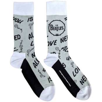 Mercancía The Beatles: The Beatles Unisex Ankle Socks: Aynil & Drum (grey) (uk Size 4 - 7) 36 - 42