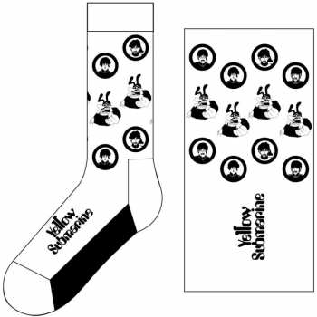 Merch The Beatles: Calcetines tobilleros Band & Meanies Monochrome 
