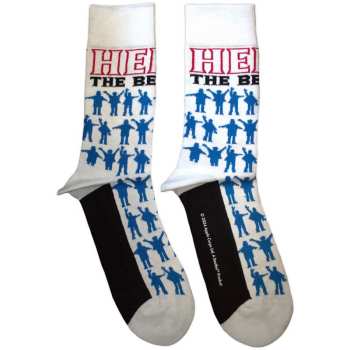 Mercancía The Beatles: The Beatles Unisex Ankle Socks: Help Silhouettes Repeat (white) (uk Size 4 - 7) 36 - 42