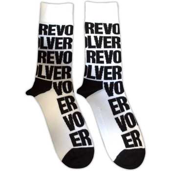 Merch The Beatles: Calcetines tobilleros Revolver Text Repeat