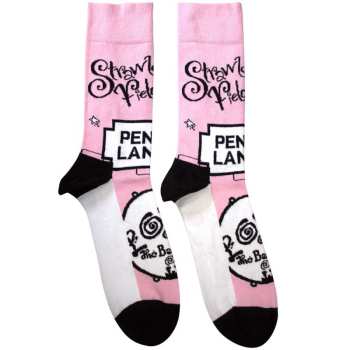 Merch The Beatles: Calcetines tobilleros Strawberry Fields/penny Lane
