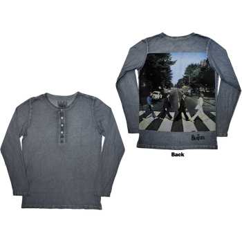 Mercancía The Beatles: The Beatles Unisex Long Sleeve T-shirt: Abbey Road Back Print Stone Wash (back Print) (x-small) XS