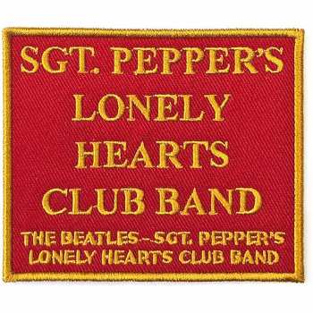 Merch The Beatles: Aplicación Sgt Pepper's….red 
