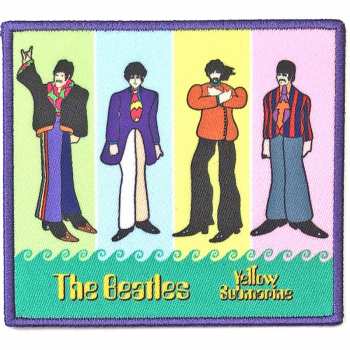 Merch The Beatles: Aplicación Yellow Submarine Band In Stripes 