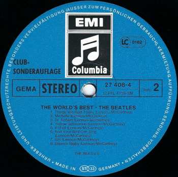 LP The Beatles: The World's Best