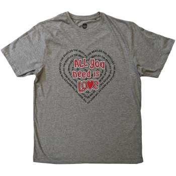 Mercancía The Beatles: The Beatles Unisex T-shirt: All You Need Is Love Heart (small) S