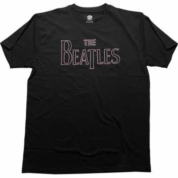 Mercancía The Beatles: The Beatles Unisex T-shirt: Drop T Logo (embroidered) (small) S