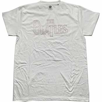 Mercancía The Beatles: The Beatles Unisex T-shirt: Drop T Logo (embroidered) (small) S