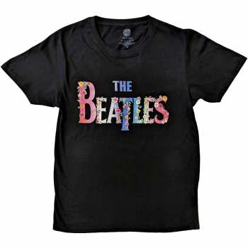 Merch The Beatles: Camiseta Floral Logo The Beatles