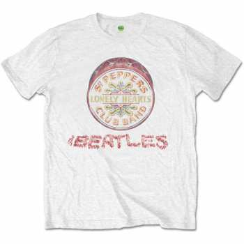 Merch The Beatles: Camiseta Flowers Logo The Beatles & Drum 