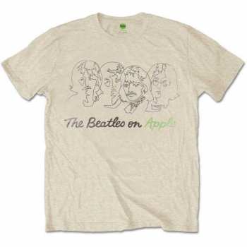 Merch The Beatles: Camiseta Outline Faces On Apple 