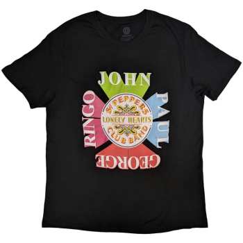 Merch The Beatles: Camiseta Sgt Pepper Drum & Names