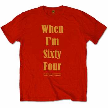 Merch The Beatles: Camiseta When I'm Sixty Four 